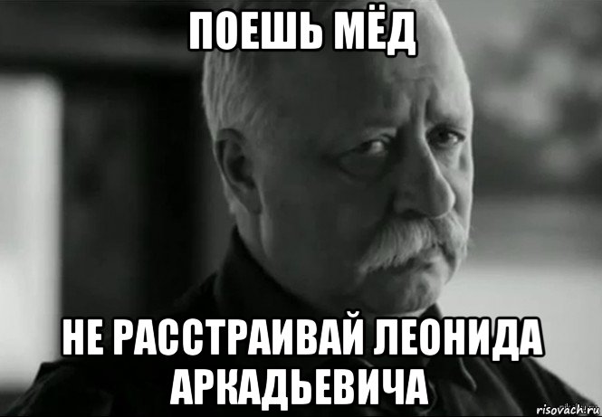 поешь мёд не расстраивай леонида аркадьевича, Мем Не расстраивай Леонида Аркадьевича