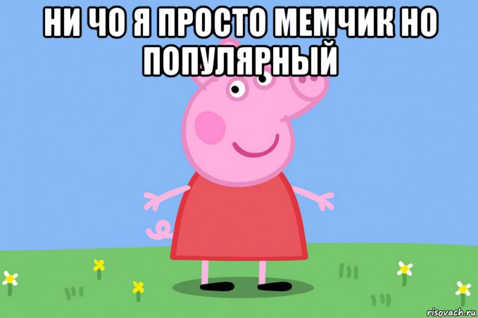 ни чо я просто мемчик но популярный , Мем Пеппа