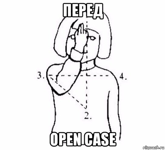 перед open case, Мем  Перекреститься