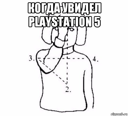 когда увидел playstation 5 , Мем  Перекреститься