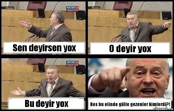 Sen deyirsen yox O deyir yox Bu deyir yox Bes bu elinde gülle gezenler kimlerdi?!, Комикс с Жириновским