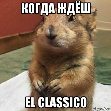 когда ждёш el classico, Мем Суслик спрашивает