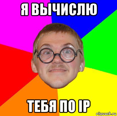 я вычислю тебя по ip