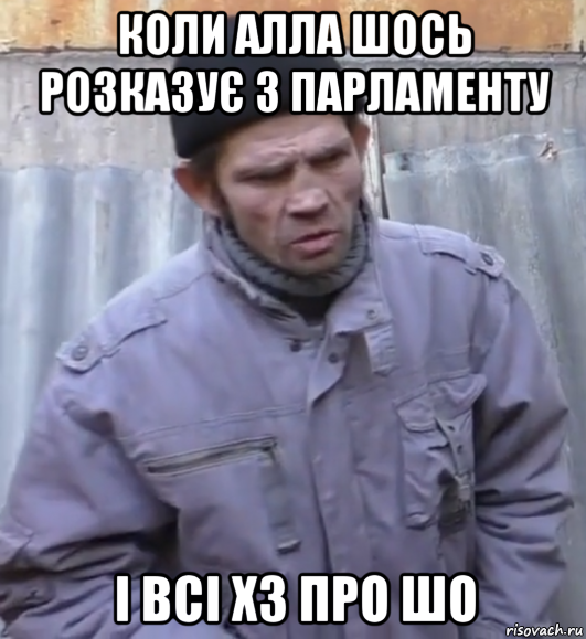 коли алла шось розказує з парламенту і всі хз про шо, Мем  Ты втираешь мне какую то дичь