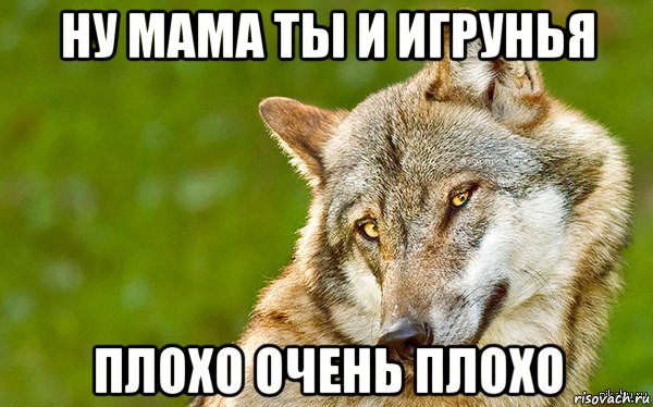 ну мама ты и игрунья плохо очень плохо, Мем   Volf