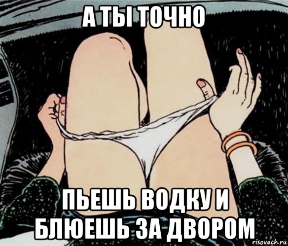 а ты точно пьешь водку и блюешь за двором, Мем А ты точно