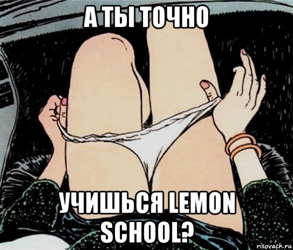 а ты точно учишься lemon school?, Мем А ты точно