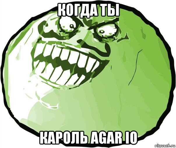 когда ты кароль agar io, Мем  ахахах