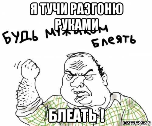 я тучи разгоню руками блеать !, Мем блять