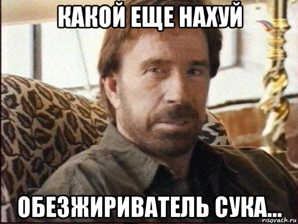 какой еще нахуй обезжириватель сука..., Мем чак норрис