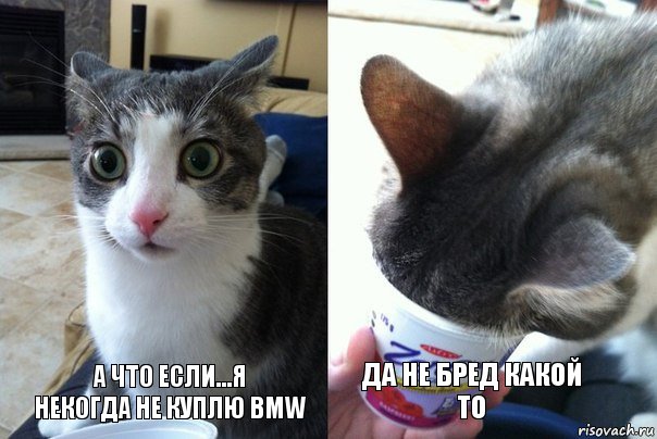 А ЧТО ЕСЛИ...Я
НЕКОГДА НЕ КУПЛЮ BMW ДА НЕ БРЕД КАКОЙ ТО, Комикс  Да не бред-какой-то (2 зоны)