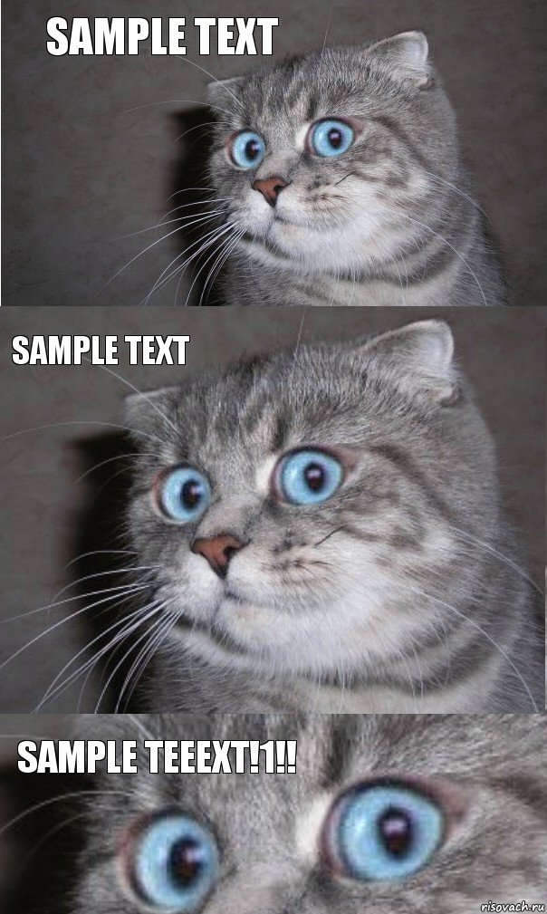 Sample text Sample text SAMPLE TEEEXT!1!!, Комикс  котейка
