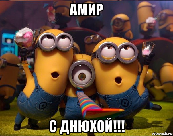 амир с днюхой!!!, Мем   миньоны