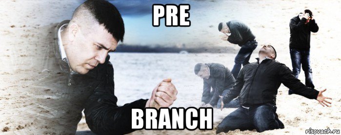 pre branch, Мем Мужик сыпет песок на пляже