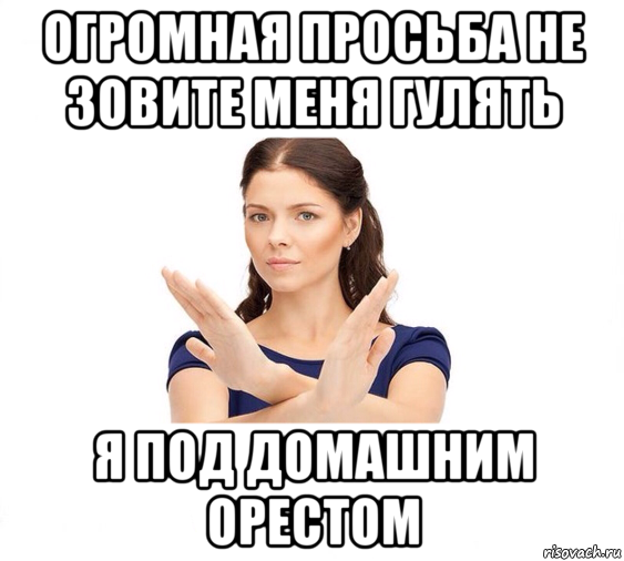 огромная просьба не зовите меня гулять я под домашним орестом, Мем Не зовите