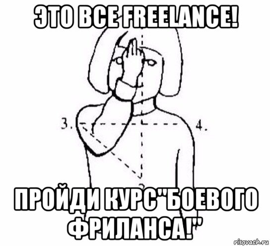 это все freelance! пройди курс"боевого фриланса!", Мем  Перекреститься