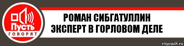 Роман Сибгатуллин
Эксперт в горловом деле, Комикс   пусть говорят