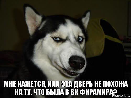 Мне кажется, или эта дверь не похожа на ту, что была в ВК Фирамира?, Комикс  Собака подозревака