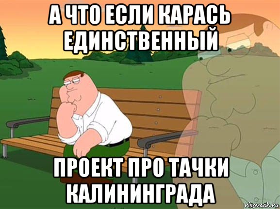 а что если карась единственный проект про тачки калининграда, Мем Задумчивый Гриффин