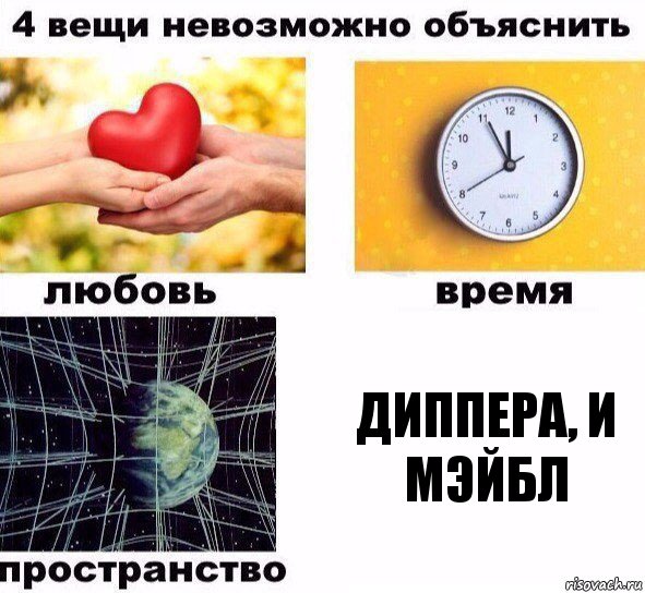 Диппера, и Мэйбл, Комикс  4 вещи невозможно объяснить