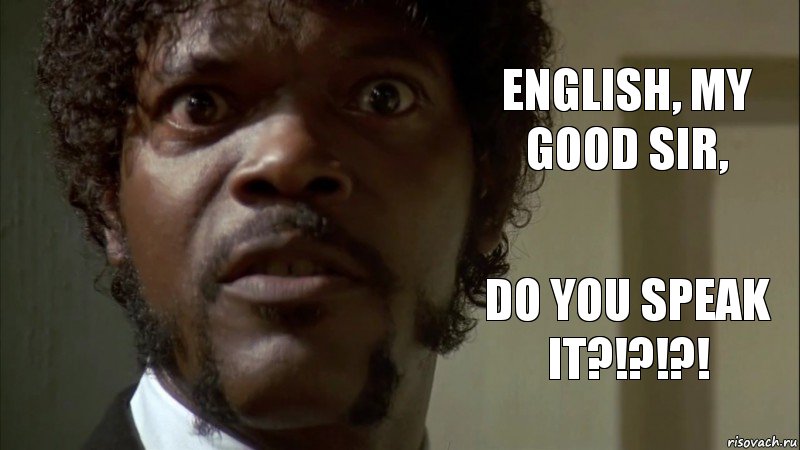 English, my good sir, do you speak it?!?!?!, Комикс  English