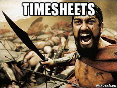 timesheets , Мем Это Спарта