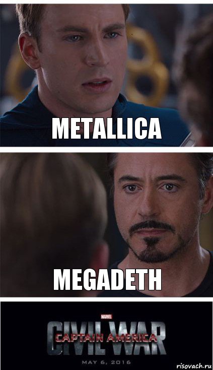 Metallica Megadeth, Комикс   Гражданская Война