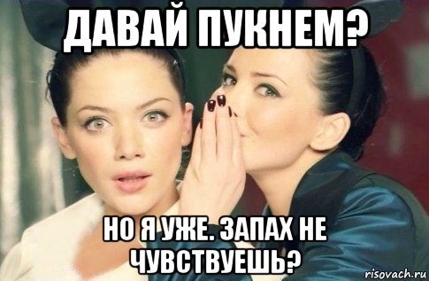 давай пукнем? но я уже. запах не чувствуешь?, Мем  Он