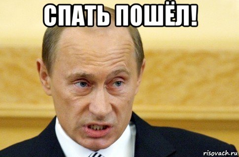 спать пошёл! , Мем путин