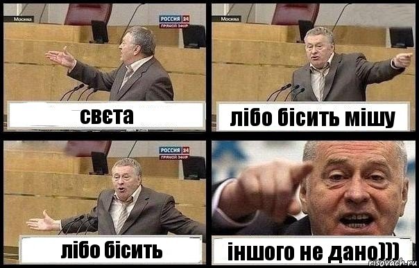 свєта лібо бісить мішу лібо бісить іншого не дано))), Комикс с Жириновским