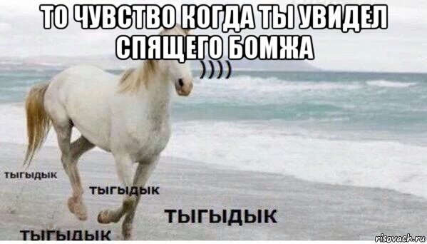 то чувство когда ты увидел спящего бомжа , Мем   Тыгыдык