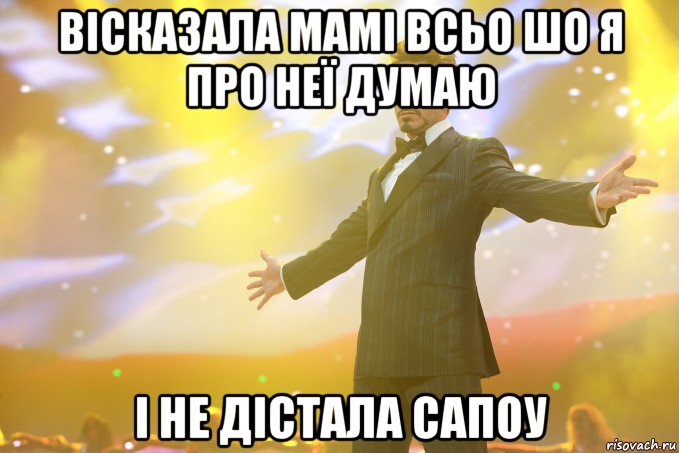 вісказала мамі всьо шо я про неї думаю і не дістала сапоу, Мем Тони Старк (Роберт Дауни младший)