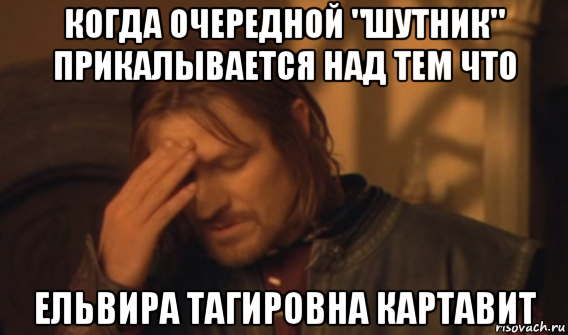 когда очередной "шутник" прикалывается над тем что ельвира тагировна картавит, Мем Закрывает лицо