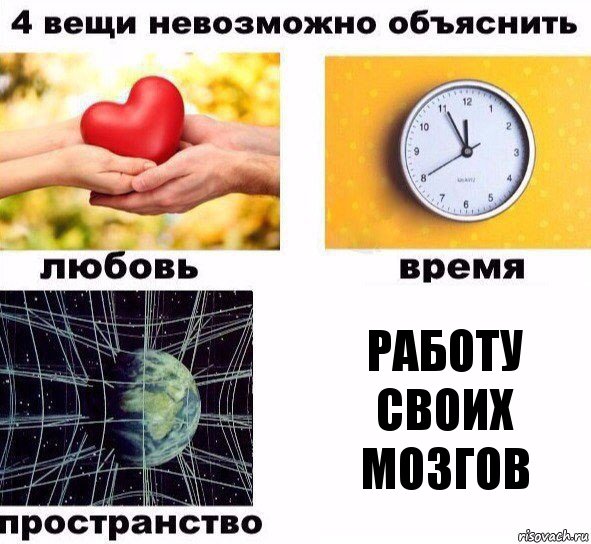 Работу своих мозгов