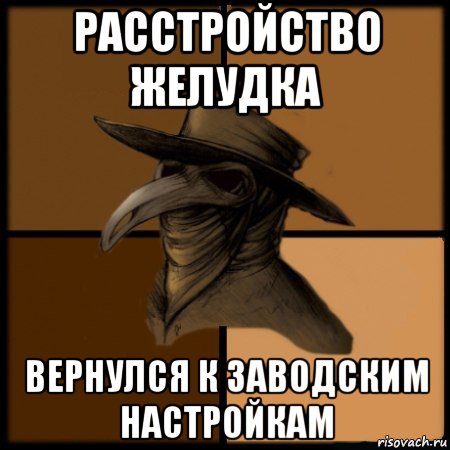 расстройство желудка вернулся к заводским настройкам, Мем  Чума