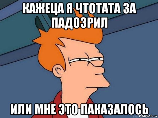 кажеца я чтотата за падозрил или мне это паказалось, Мем  Фрай (мне кажется или)