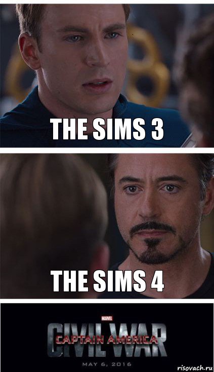 The Sims 3 The Sims 4, Комикс   Гражданская Война