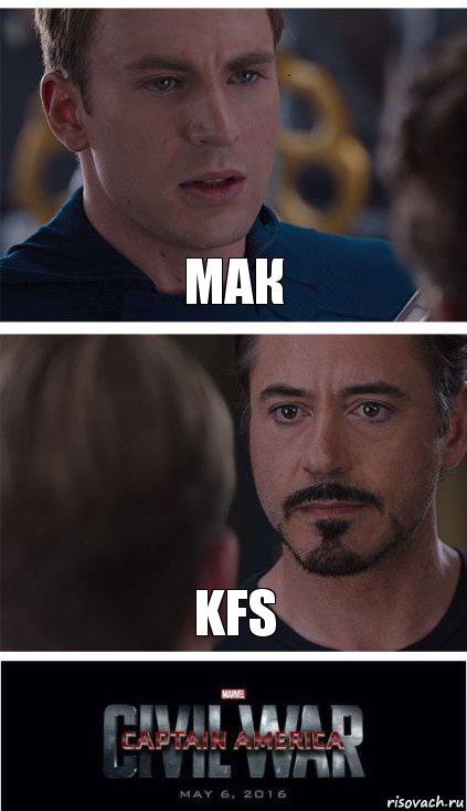 мак KFS, Комикс   Гражданская Война