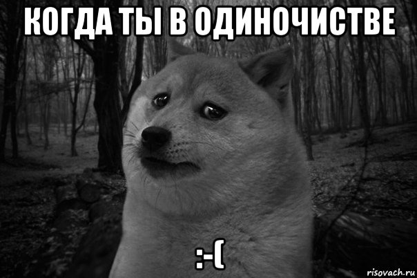 когда ты в одиночистве :-(