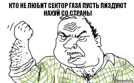 Кто не любит СЕКТОР ГАЗА пусть пиздуют нахуй со страны, Комикс Мужик блеать