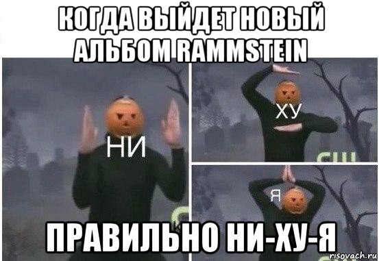 когда выйдет новый альбом rammstein правильно ни-ху-я, Мем  Ни ху Я