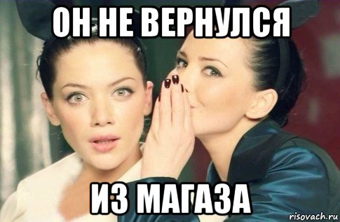 он не вернулся из магаза, Мем  Он