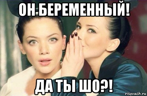 он беременный! да ты шо?!, Мем  Он