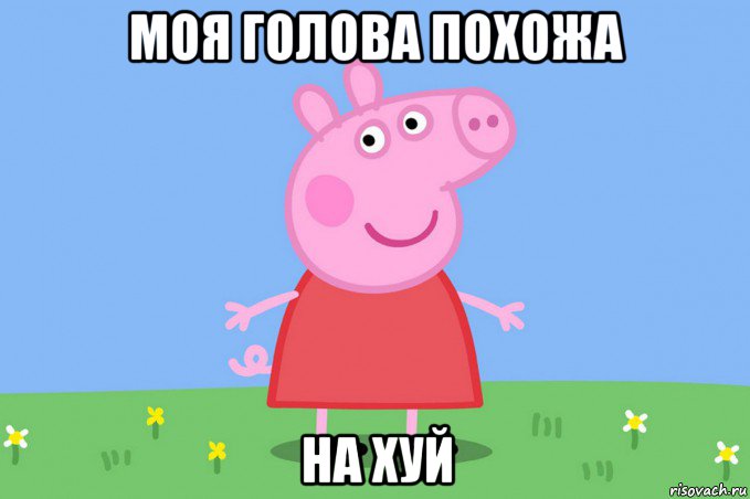 моя голова похожа на хуй, Мем Пеппа