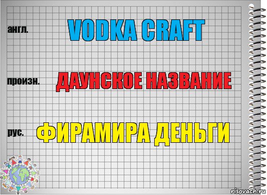 Vodka Craft даунское название Фирамира деньги, Комикс  Перевод с английского