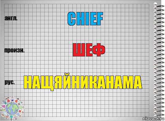 CHIEF ШЕФ НАщЯЙНИКАНАМА