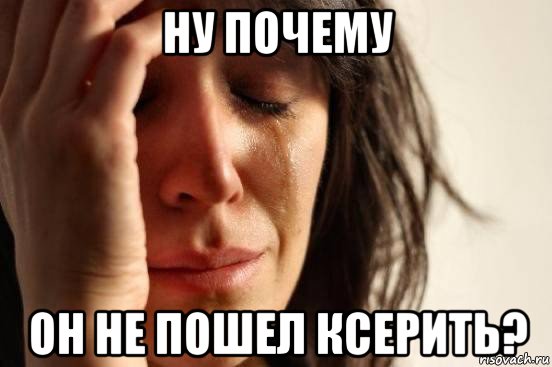 ну почему он не пошел ксерить?