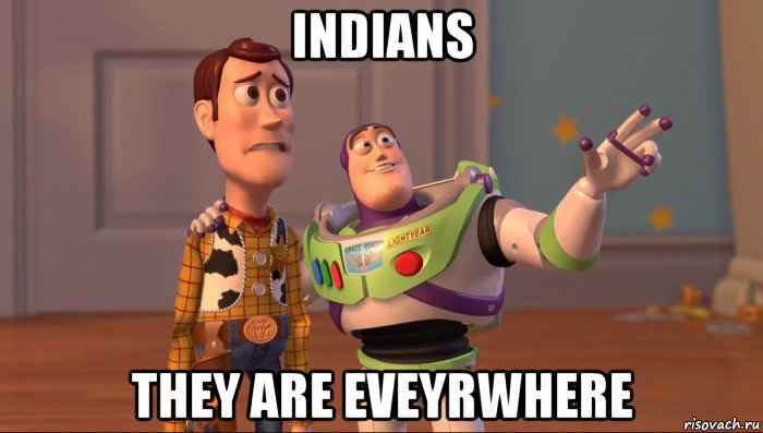 indians they are eveyrwhere, Мем Они повсюду (История игрушек)