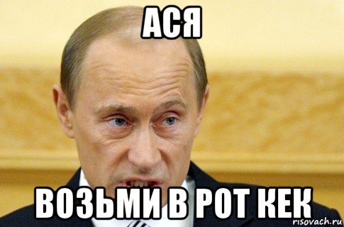 ася возьми в рот кек, Мем путин