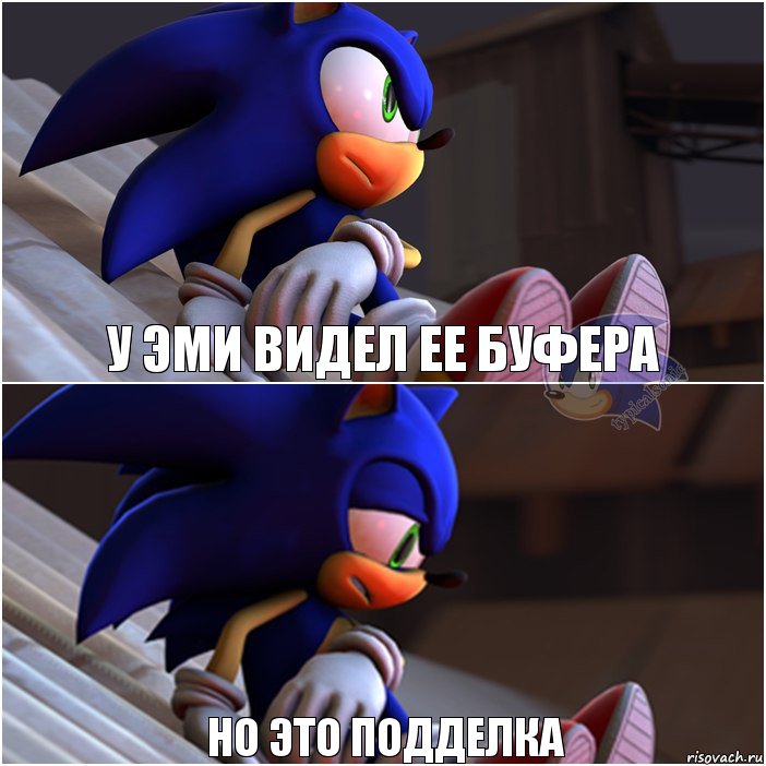 У эми видел ее буфера Но это подделка, Комикс Sonic 1